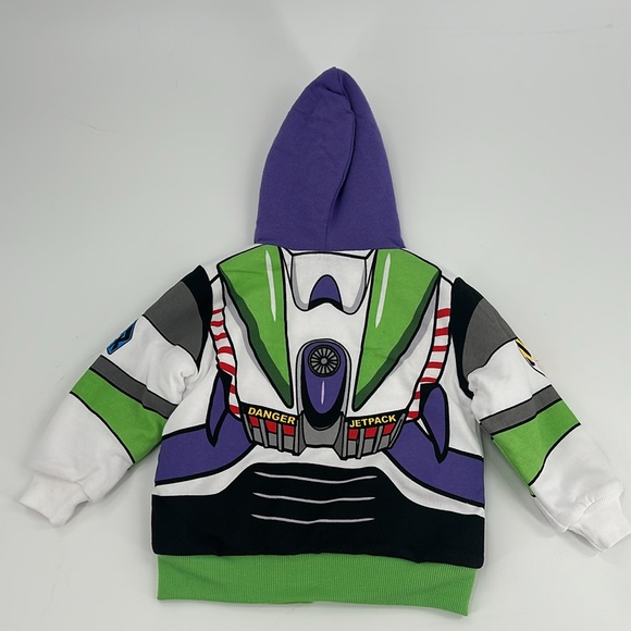 Toy Story Buzz Lightyear Sweatshirt Baby 2T Disney Pixar Movie Hoodie Costume - Picture 2 of 11